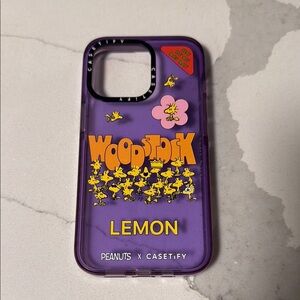 CASETiFY Purple Woodstock iPhone 13 Pro Case